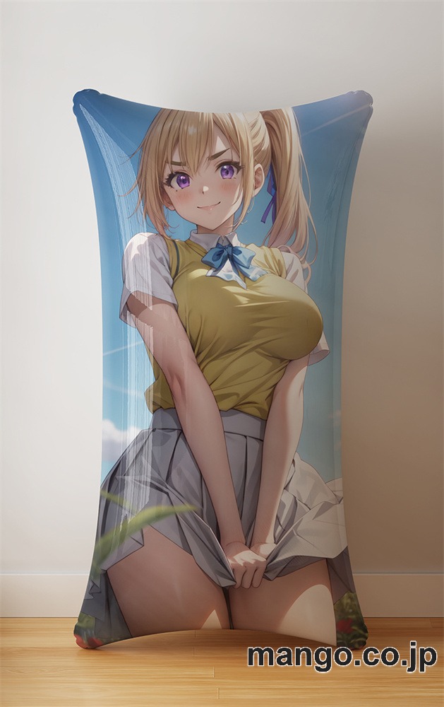 アニメ抱き枕カバー 【無彩限のファントム・ワールド】川神舞 小型クッション キャラクターグッズ PVC製 コレクション用