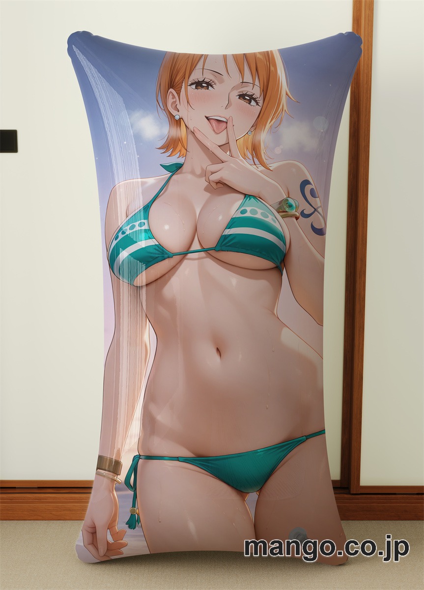 アニメ抱き枕カバー 【ONEPIECE】ナミ 小型クッション キャラクターグッズ PVC製 コレクション用