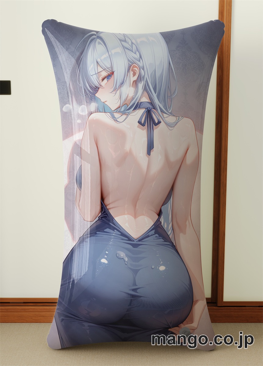 アニメ抱き枕カバー 【人付き合いが苦手な未亡人の雪女さん】雪乃深冬 小型クッション キャラクターグッズ PVC製 コレクション用