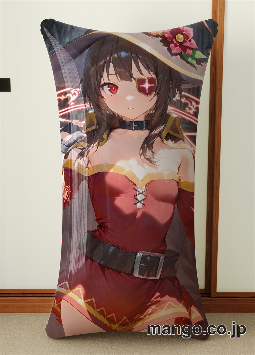 アニメ抱き枕カバー 【このすば】めぐみん 小型クッション キャラクターグッズ PVC製 コレクション用 2