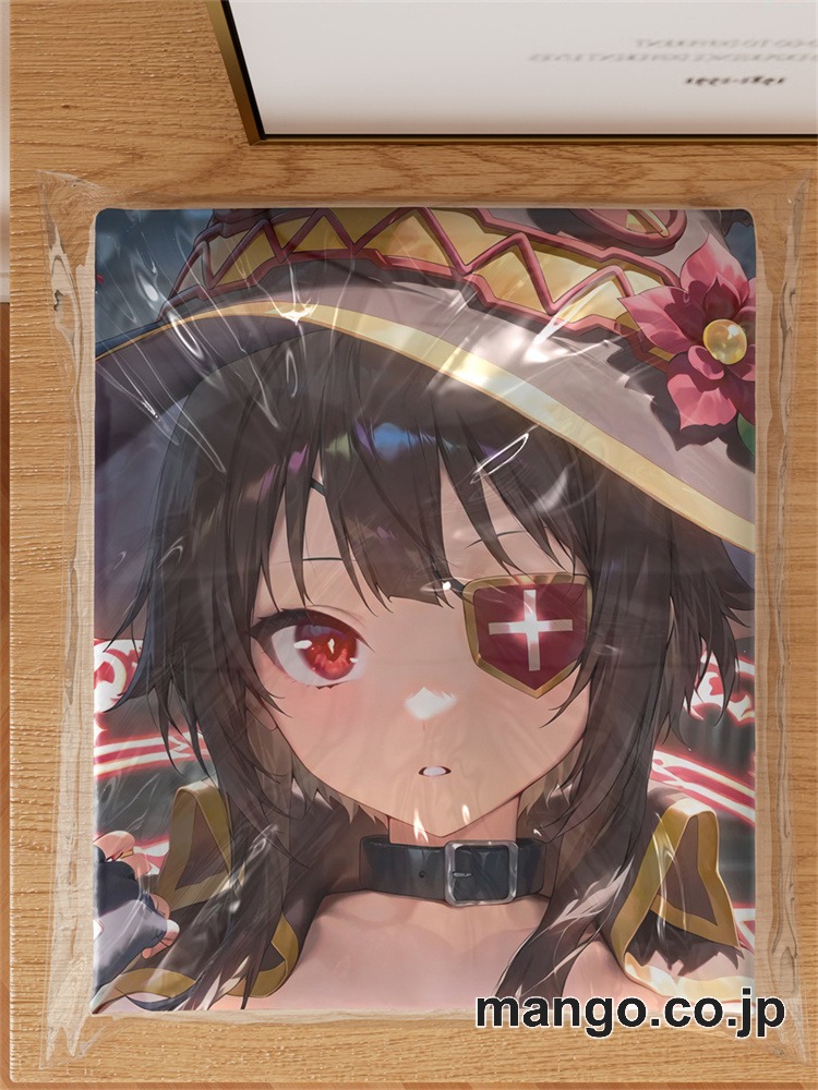 アニメ抱き枕カバー 【このすば】めぐみん 小型クッション キャラクターグッズ PVC製 コレクション用 3