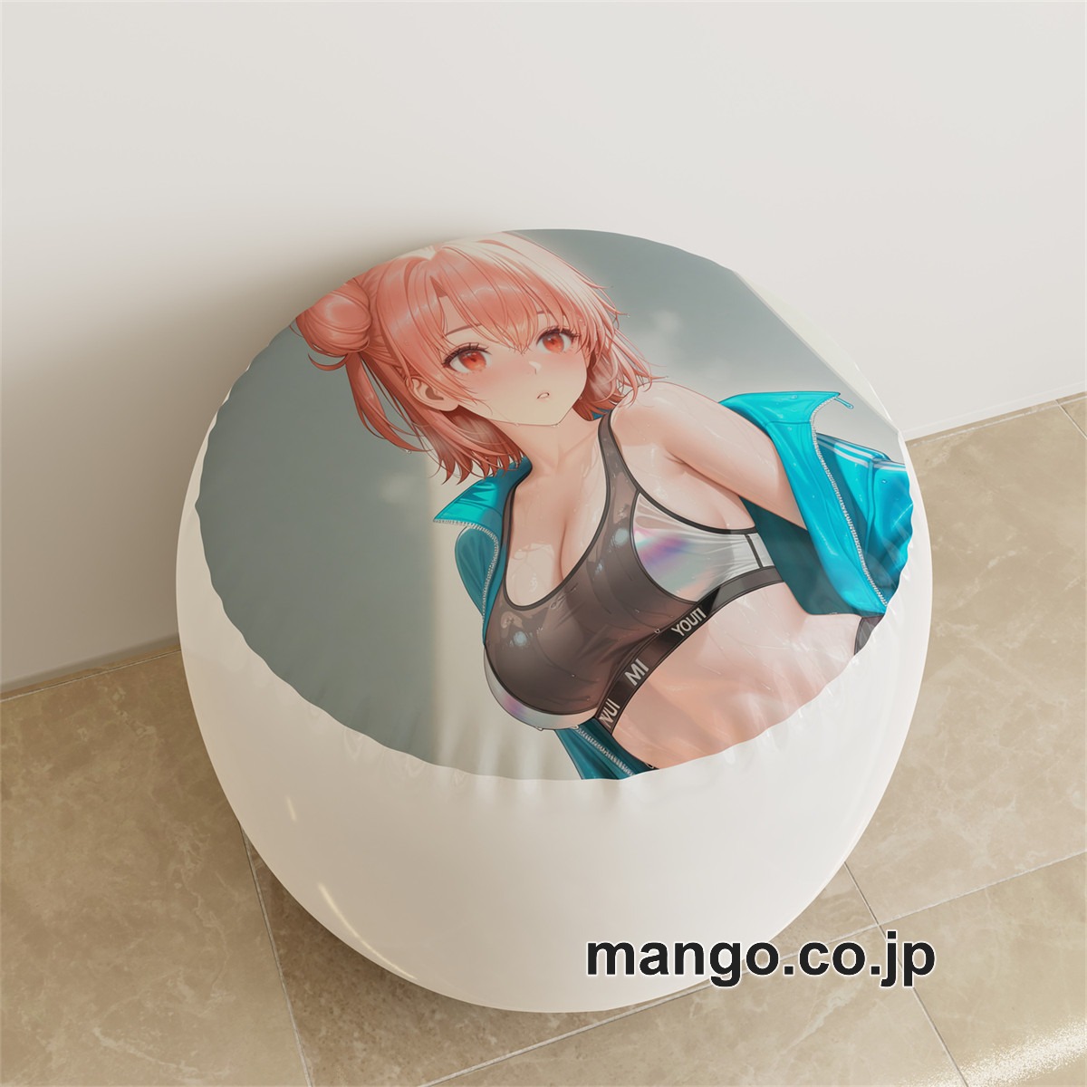 PVC ラウンドスツール アニメ キャラクター【由比ヶ浜結衣】水着pvcスツールPVC製 キャラクターグッズ コレクション用