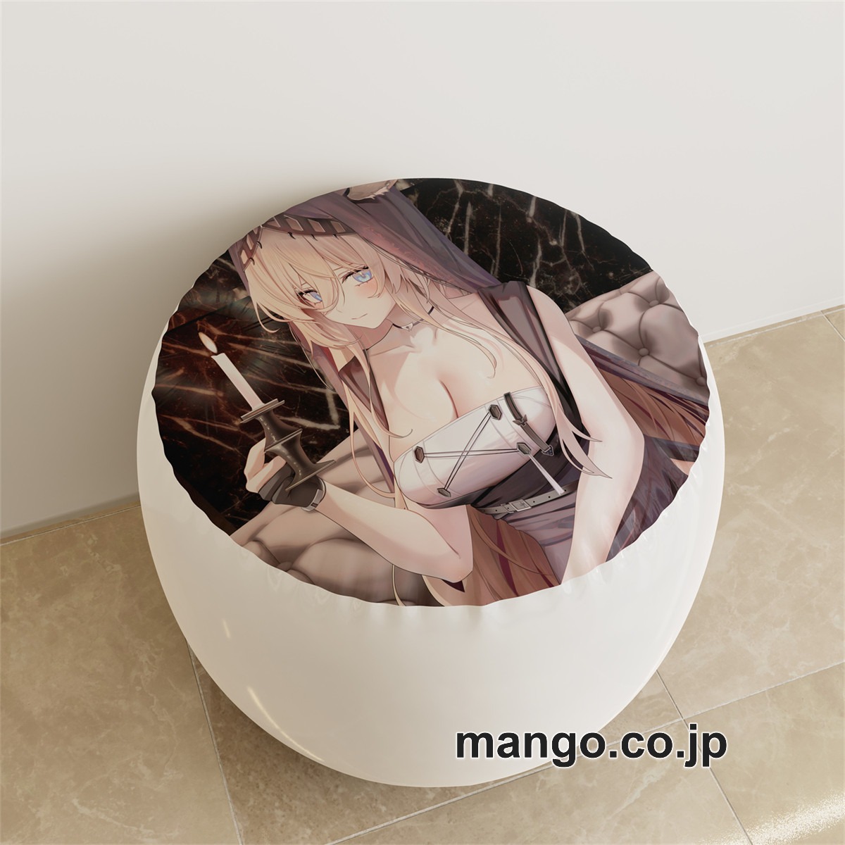 PVC ラウンドスツール アニメ キャラクター【アークナイツ】ヴィヴィアナpvcスツールPVC製 キャラクターグッズ コレクション用