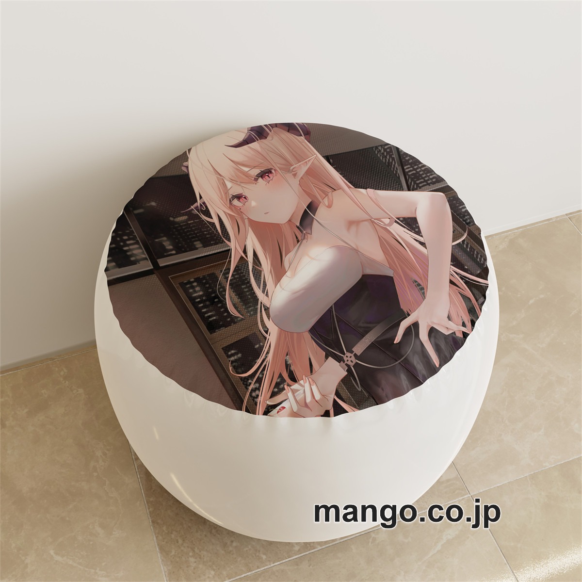 PVC ラウンドスツール アニメ キャラクター【オリジナル】スリットpvcスツールPVC製 キャラクターグッズ コレクション用 2