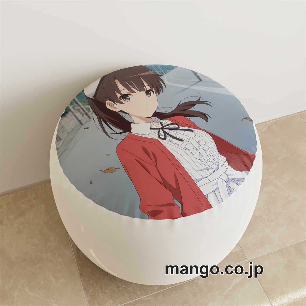 PVC ラウンドスツール アニメ キャラクター【冴えない彼女の育てかた】加藤恵pvcスツールPVC製 キャラクターグッズ コレクション用 2