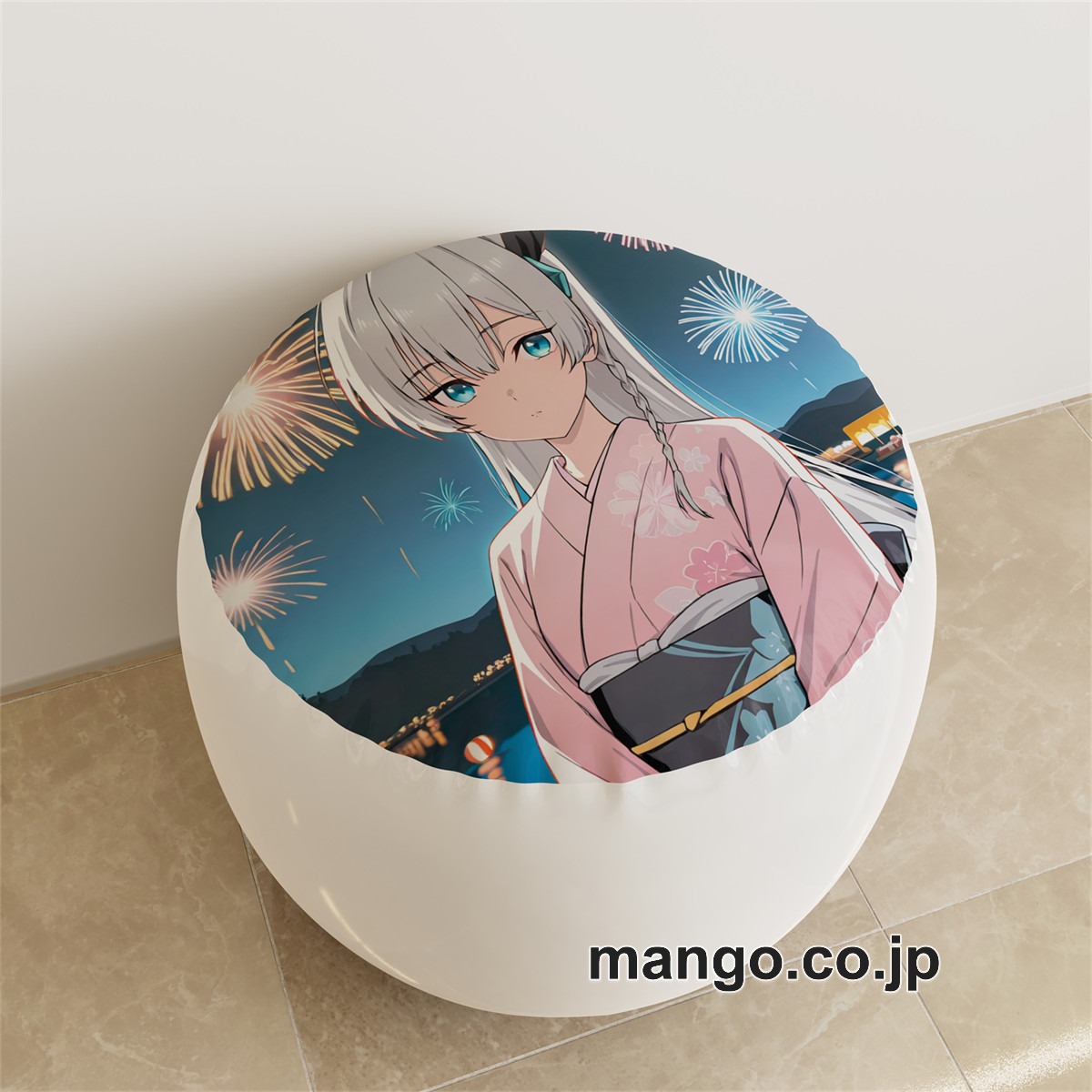 PVC ラウンドスツール アニメ キャラクター【片田舎のおっさん、剣聖になる】アリューシア・シトラスpvcスツールPVC製 キャラクターグッズ コレクション用 2