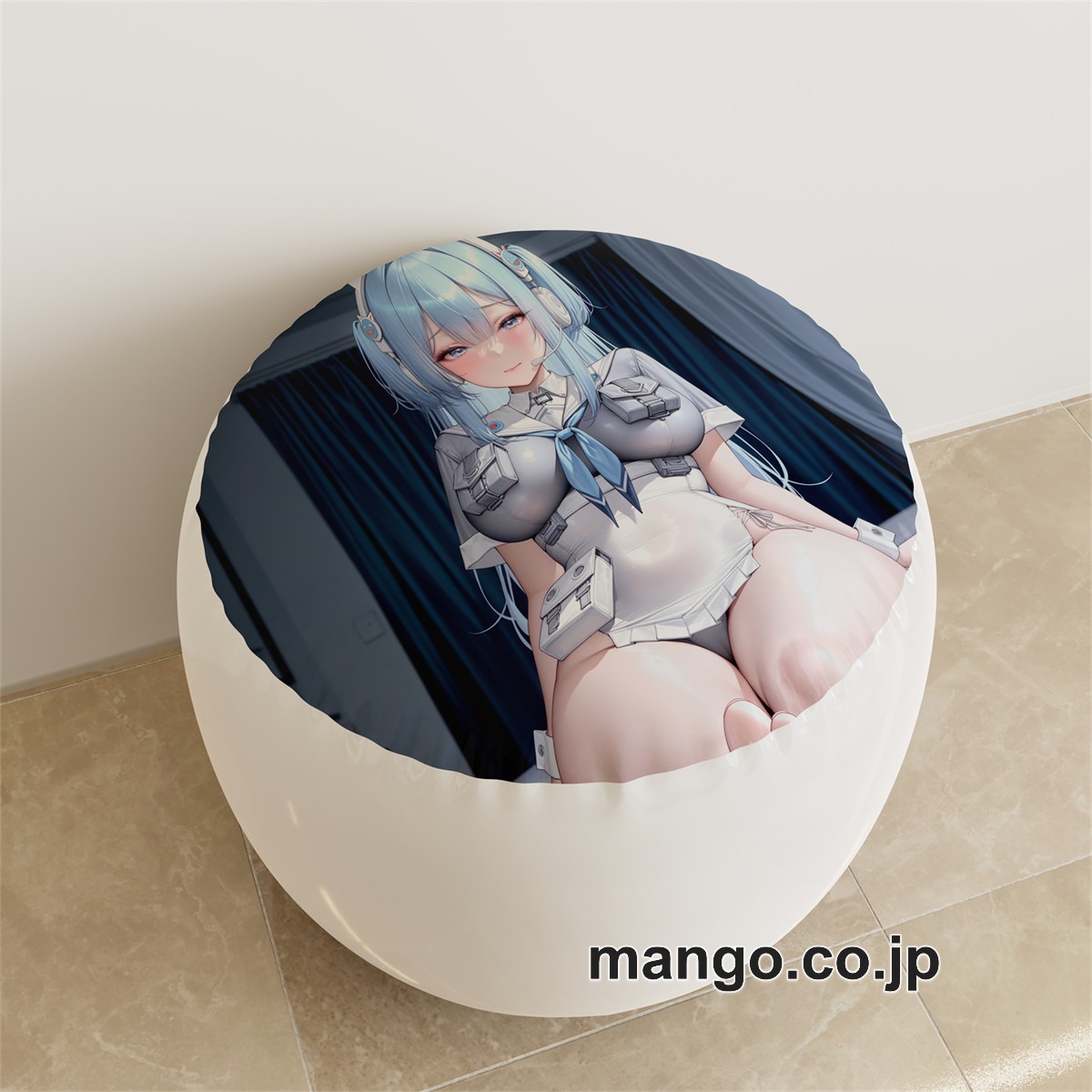PVC ラウンドスツール アニメ キャラクター【勝利の女神NIKKE】シフティー ディーゼルpvcスツールPVC製 キャラクターグッズ コレクション用 2