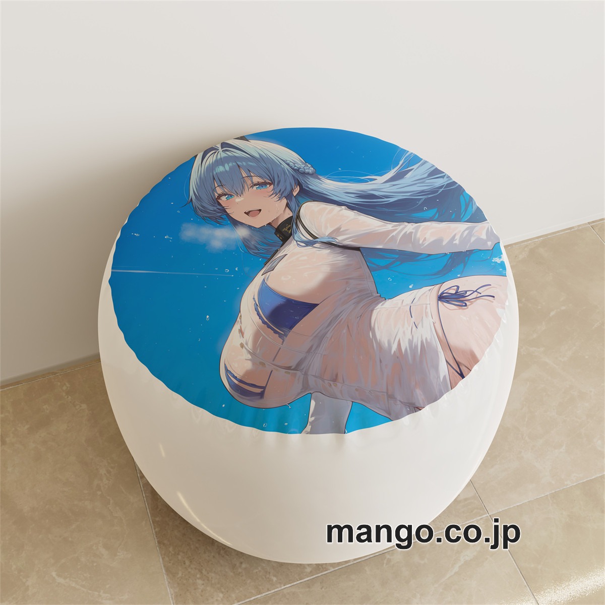 PVC ラウンドスツール アニメ キャラクター【勝利の女神NIKKE】ヘルムpvcスツールPVC製 キャラクターグッズ コレクション用 2