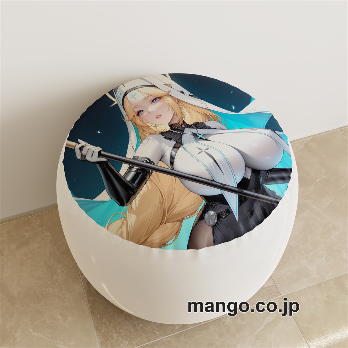 PVC ラウンドスツール アニメ キャラクター【勝利の女神NIKKE】メイデン ラプンツェルpvcスツールPVC製 キャラクターグッズ コレクション用