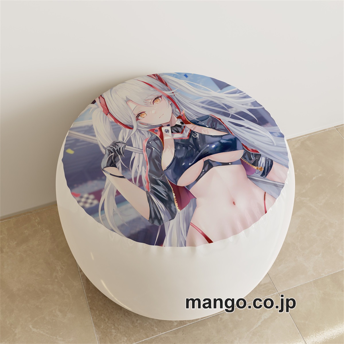 PVC ラウンドスツール アニメ キャラクター【アズールレーン】ネプチューンプリンツpvcスツールPVC製 キャラクターグッズ コレクション用 2