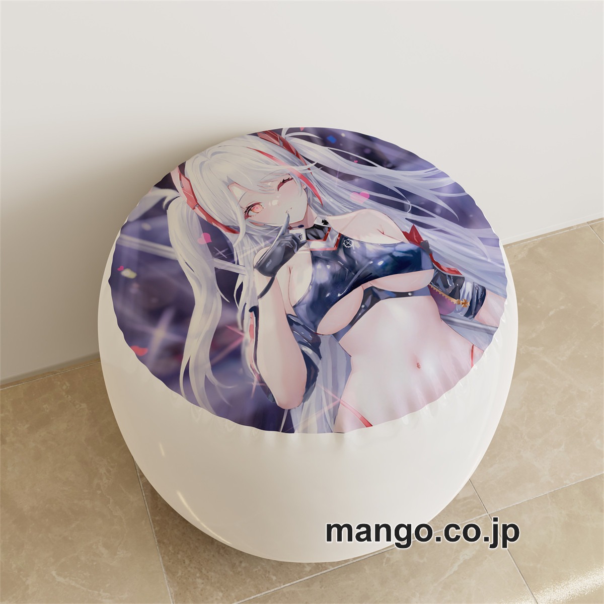 PVC ラウンドスツール アニメ キャラクター【アズールレーン】プリンツpvcスツールPVC製 キャラクターグッズ コレクション用 2