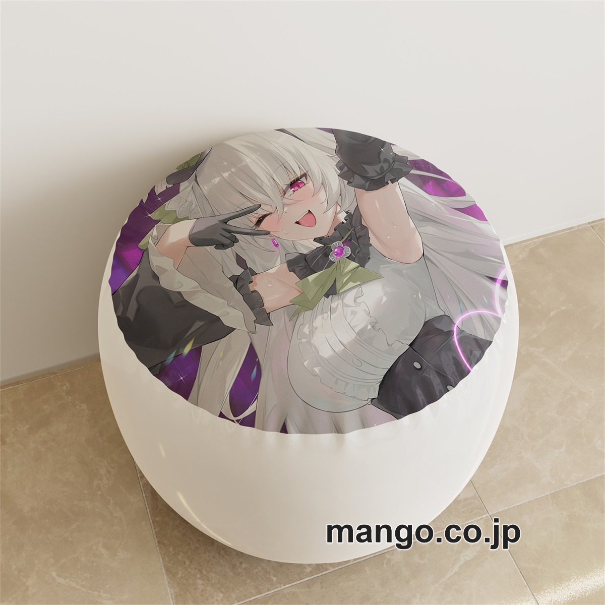 PVC ラウンドスツール アニメ キャラクター【ブルーアーカイブ】歌住サクラコpvcスツールPVC製 キャラクターグッズ コレクション用 2